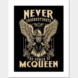 Never Underestimate The Power Of Mcqueen Posters and Art